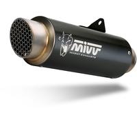 MIVV Silenciador de escape GPpro K.047.LXBP Negro Kawasaki Ninja 400 / Z400