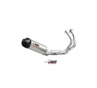 SISTEMA COMPLETO 2x1 MIVV OVAL Titanio Carbono Cap KAWASAKI Z650 2024 > 2025