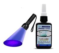 K-302 - Pegamento UV fuerte de 50 ml, adhesivo de curado UV, adhesivo de cristal y metal