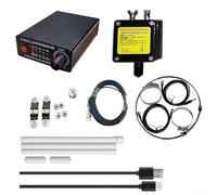 K-480WLA Antena portátil de onda corta de radio activa de bucle activo de 0.5-500 MHz 0-30 dB de ganancia ajustable, filtros integrados, carga tipo C para SMA BNC, adaptador de 3.5 mm con alimentador