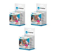 K-Active Cintas de kinesiología Classic BEIGE impermeables e hipoalergénicas, 50 mm x 5 m, 3 rollos