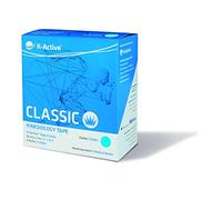 K-Active Kinesiologie Tape Classic AZUL, hidrorrepelente e hipoalergénico, 50 mm x 5 m, caja de 6 unidades