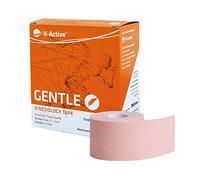 K-Active Kinesiologie Tape GENTLE con tecnología adhesiva STRATAGEL®, hidrorrepelente e hipoalergénico, 50 mm x 5 m, caja de 6 unidades