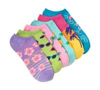 K Bell Fun Pop Culture Low Cut Socks-6 Pairs-Cool & Cute Novelty Gifts Paquete múltiple de Calcetines Invisibles, Caucho Polialgodón, Multicolor, 21.59 x 9.14 x 5.58 cm, 6