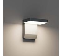 K-Bright 20W 1540lm LED - Luminaria exterior 4500K - Aplique de pared exterior (impermeable), color antracita