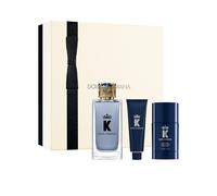 K by Dolce and Gabbana for Men - Set de regalo (3 unidades, aerosol EDT, 50 ml, gel de ducha, 60 ml)
