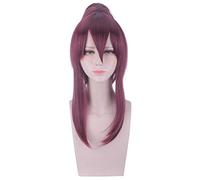 K/DA Akali Mujeres Ponytail Clip Peluca Cosplay Disfraz KDA Pelucas de rendimiento de fiesta de cabello sintético resistente al calor