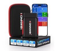 K DIAG - Instrumento de diagnóstico de sistema completo automotriz Bluetooth 5.2 OBD2, herramienta de diagnóstico para iOS y Android, reinicio de aceite, prueba de rendimiento, prueba de voltaje