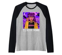K-Drama K-Pop Fan I Live 4 Drama Coreano Young Camiseta Manga Raglan