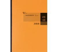K+E 8626532 - Libro de cuentas (DIN A4, 2 x 50 hojas), color blanco y naranja