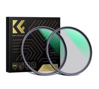 K&F 1913 - Juego de filtros de Niebla Negra, 77 mm, filtros de difusión de 1/4 + 1/8