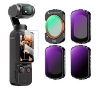 K&F 4pcs Filter Kit(CPL+ND16+ND64+ND256) high-definition lens, anti-reflective green coating on one