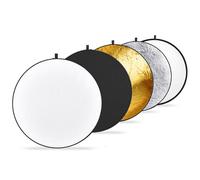 K&F 5 in 1 Reflectors 43"/110cm Folding Multi-Disc Belt Bag-Translucent, Silver, Gold, White and Black