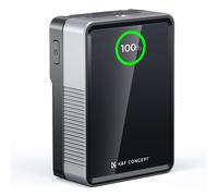 K&F 50Wh V-mount battery 3400mAh, 65W PD Type-C fast charging, with TFT screen, D-TAP, BP, T