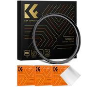 K&F 58-82mm Step Up Brass Filter Adapter Ring,matte black, Frame Thickness 2.9mm, W/ 3pcs Cleaning C