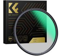 K&F 58MM XC15Nano-X B270 CPL Filter, HD, Waterproof, Anti Scratch, Green Coated