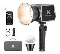 K&F 60W COB photography light, dual color temperature display index ≥97 with built-in 4500mAh battery