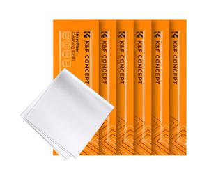 K&F 6pcs Cleaning cloth set needle a dust-free cleaning cloth dry cloth white 15*15cm