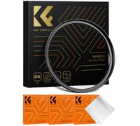 K&F 72-82mm Step Up Brass Filter Adapter Ring,matte black, Frame Thickness 2.9mm, W/ 3pcs Cleaning C