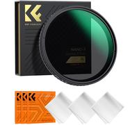 K&F 72MM Nano-X Variable/Fader ND Filter, ND2~ND32, W/O Black Cross with 3pcs cleaning cloths