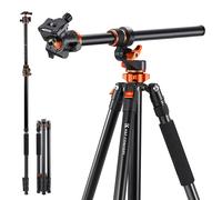 Trípode K&F CONCEPT T254A7-BH-28L profesional carbono eje central 360° hasta 2,3 m