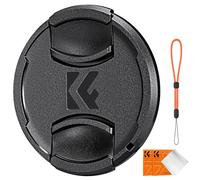 K&F CONCEPT 1 Tapa de Objetivo de 86mm+1 Cuerda Antipérdida ELÁStica + 2 Paños de Limpieza de Envasado al Vacío Compatible con Cámaras Canon Nikon Sony Olympus Fujifilm Pentax Panasonic Leica