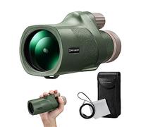 K&F Concept 12 * 50 Telescopio Monocular, HD BAK4, Monocular Portátil con Interfaz Arca, Ocular Monocular para Observación de Aves, Caza, Viajes, Conciertos, Verde