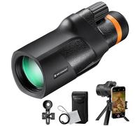 K&F Concept 12*50 Telescopio Monocular IP68 Impermeable, HD BAK4, Monocular con Interfaz Arca, Clip para Móvil y Soporte para Trípode Telescopio Monocular para Observación de Aves, Viajes, Conciertos