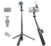 K&F CONCEPT 180cm 3en1 Trípode Palo Selfie Magnético Automático para Móvil