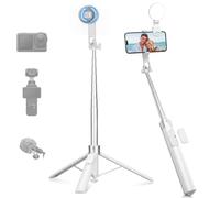 K&F CONCEPT 180cm Palo Selfie Magnético Blanco
