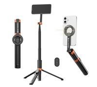K&F CONCEPT 180cm Trípode Palo Selfie Magnético Aluminio para Móvil Negro