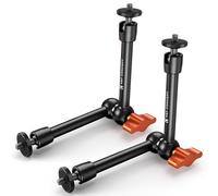 K&F CONCEPT 2 Brazo Mágico 9,8 Pulgadas / 25 cm con Tornillo 1/4", Rotula 360°, Mini Magic Arm para Monitor, Luz LED, Webcam - Capacidad 2KG