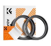 K&F CONCEPT 2 pcs Filtro Anillos 43-46mm,Anillo Adaptador de Filtro Step-UP de Objetivo con Un Paño de Limpieza