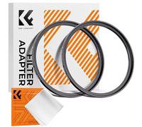 K&F CONCEPT 2 pcs Filtro Anillos 49-82mm,Anillo Adaptador de Filtro Step-UP de Objetivo con Un Paño de Limpieza