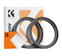 K&F CONCEPT 2 pcs Filtro Anillos 52-58mm,Anillo Adaptador de Filtro Step-UP de Objetivo con Un Paño de Limpieza