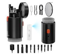 K&F CONCEPT 20 en 1 Kit Multifuncional Portátil de Limpieza Electrónica-Limpia Teclado, Pantalla de PC, Teléfono Móvil, Airpods, Lentes, Herramientas de Limpieza para Múltiples Circunstancias, Negro