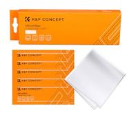 K&F CONCEPT-20 Piezas Paños Limpieza de Microfibra Envasado al Vacío/Secos/Lavables/15×15cm para Gafas/Pantallas/Objetivos/Lentes/PC, Gamuza Gafas, Toallitas Gafas,Bayeta Gafas