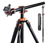 K&F Concept 240cm Trípode de Cámara, Trípode Video Profesional con Columna Central Transversal con Rótula de Bola Panorámica y Placa de Liberación para DSLR Cámara T254A8+BH-28L(SA254T1)