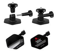 K&F Concept 2PCS Soporte Adhesivo Flexible para Casco para GoPro Hero13/12/11/10/9, dji Osmo 360, Action 3/4/5 Pro, para Insta360 X5 X4 X3, Accesorios de Cámara de Accion, Soporte Adhesivo Pegatina