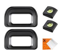 K&F Concept 2PCS Visor Ocular Eyecup & 2 PCS Nivel de Zapata Caliente,Viewfinder Eyepiece FDA-EP17 Compatible con Sony A6600 A6500 A6400