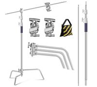 K&F concept 3.3m C-type magic leg stainless steel heavy duty stand with 126cm crossbar