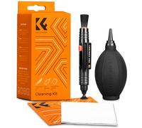K&F CONCEPT 4 en 1 Kit de Limpieza Cámara, Cleaning Kit con Soplador+2 PCS Paño Limpieza Microfibra Envasado al Vacío+Lápiz Limpiador con Cepillo/Cabeza Carbono para Todos los de DSLR y Objetivos