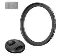 K&F CONCEPT 42-49mm Anillo Adaptador de Filtro Compatible con Ricoh GR IV GR IIIx HDF GR IIIx GR III GR II Cámara Digital, Filtro Anillo con Tapa de Compatible con Filtro de 49mm