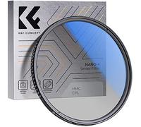 K&F Concept 55mm Filtro Polarizador Circular CPL de Vidrio óptico con Nano-Revestimiento de 18 Capas para Objetivo 55mm (Incluye 3 Paños de Limpieza)