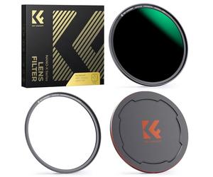 K&F CONCEPT 58mm Filtro Magnético ND1000 (10 Pasos) Rápida Sistema Intercambio con Anillo de Adaptador +Tapa de Metal Magnético
