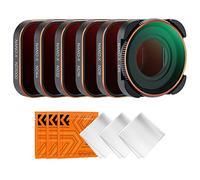K&F Concept 6 Piezas ND Filtros para Gopro,Kit de Filtros CPL, ND8, ND16, ND32, ND64,ND1000 Compatible con Cámara GoPro Hero 13/12/11/10/9 Black