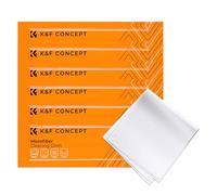 K&F CONCEPT-6 Piezas Paños Limpieza de Microfibra Envasado al Vacío/Secos/Lavables/15×15cm para Gafas/Pantallas/Objetivos/Lentes/PC, Gamuza Gafas, Toallitas Gafas,Bayeta Gafas