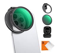 K&F CONCEPT 67mm Clip-on Filtro Magnético Variable ND2-32 para Teléfono,Filtro Densidad Neutral para Teléfono Móvil Lente con Clip Compatible con iPhone 15 Pro MAX 14 13 12 11