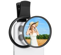 K&F CONCEPT 67MM universal mobile phone holder, equipped with Black mist 1/4+CPL filter, lens coatin