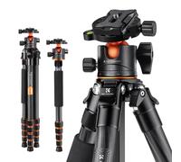 K&F Concept A255C2+BH-36L - 160 cm Carbon Fiber Travel Tripod with Ball Head